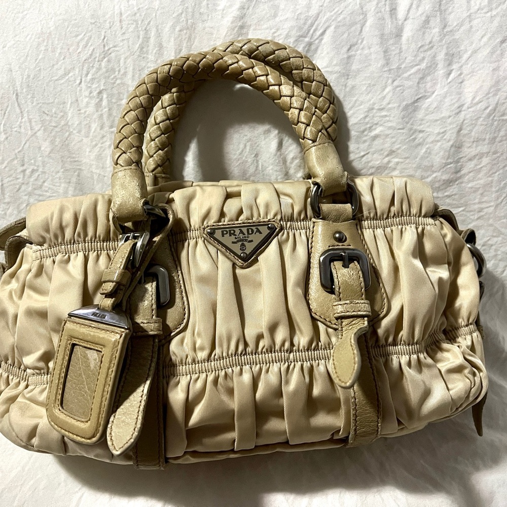 Authentic Prada Gaufre Bag Cream